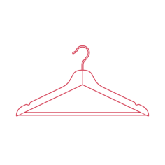 Objects Hangers Svg Line Art, Free Vectors File